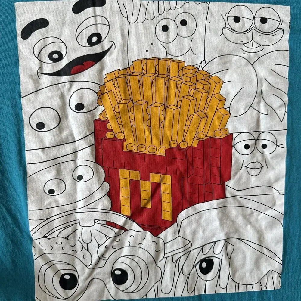Authentic McDonald’s XL Collector's Cup Edition Crew 2024 Employee T Shirt Blue